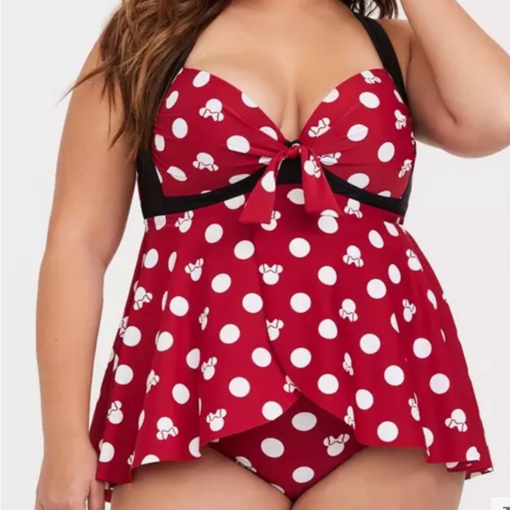 Torrid size 3x Minnie Mouse swimsuit, BNWT